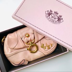 Juicy Couture Pink Leather Wristlet